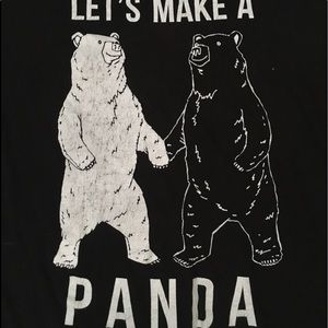 Black and white T shirt